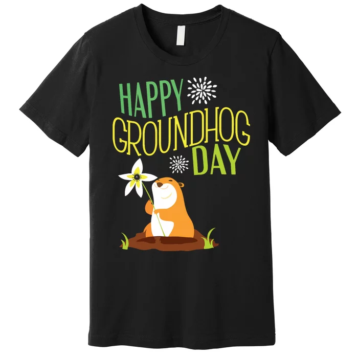 Groundhog Day 2024 Happy Ground Hog Premium T-Shirt