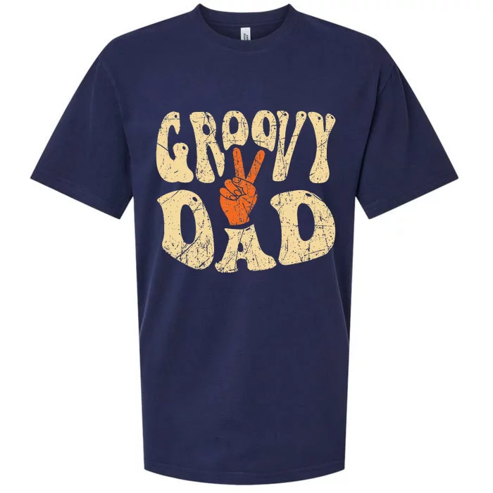 Groovy Dad 70s Aesthetic Nostalgia 1970's Retro Dad Sueded Cloud Jersey T-Shirt