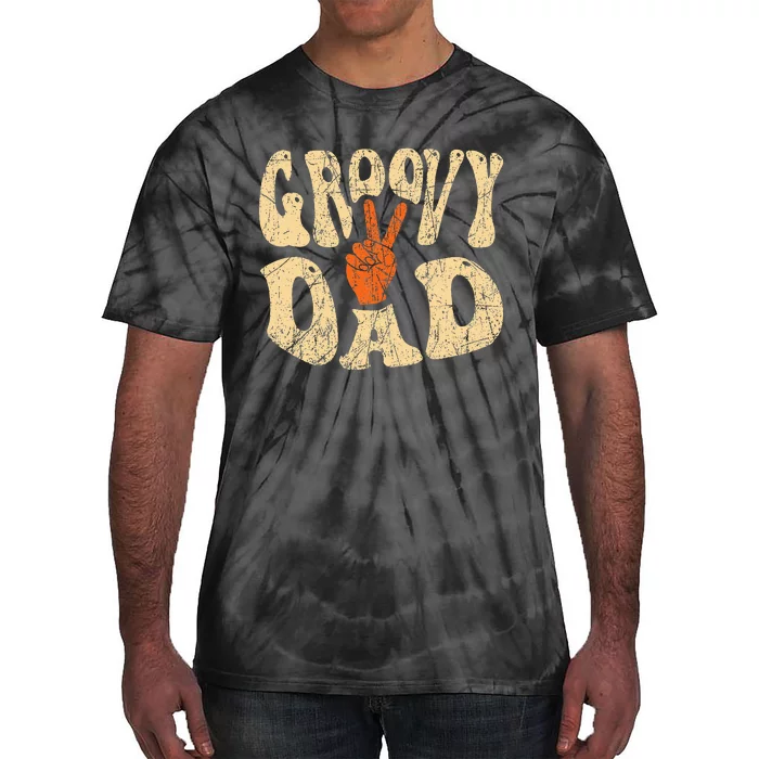 Groovy Dad 70s Aesthetic Nostalgia 1970S Tie-Dye T-Shirt