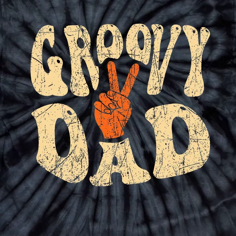 Groovy Dad 70s Aesthetic Nostalgia 1970S Tie-Dye T-Shirt