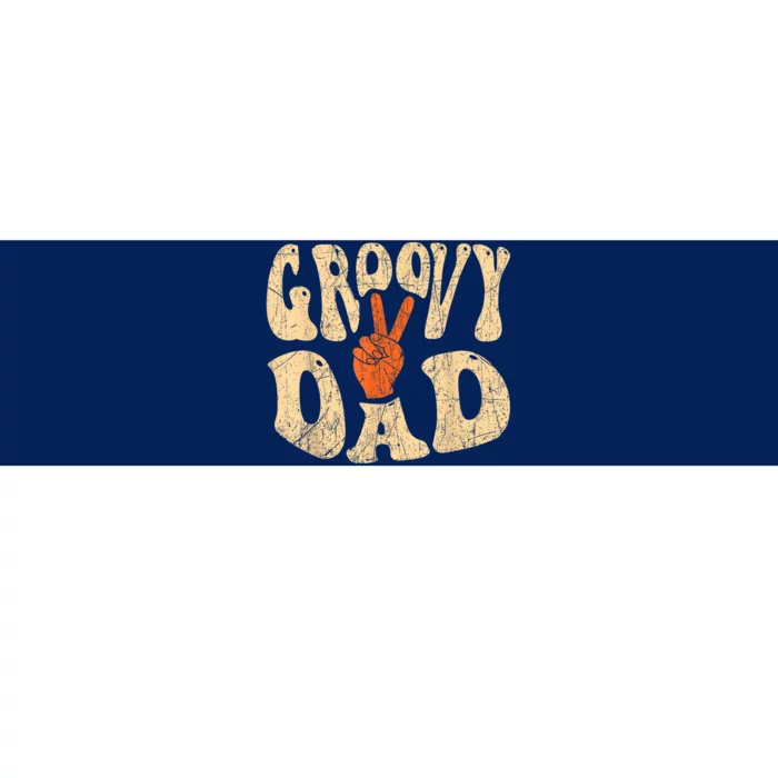 Groovy Dad 70s Aesthetic Nostalgia 1970S Retro Dad Bumper Sticker