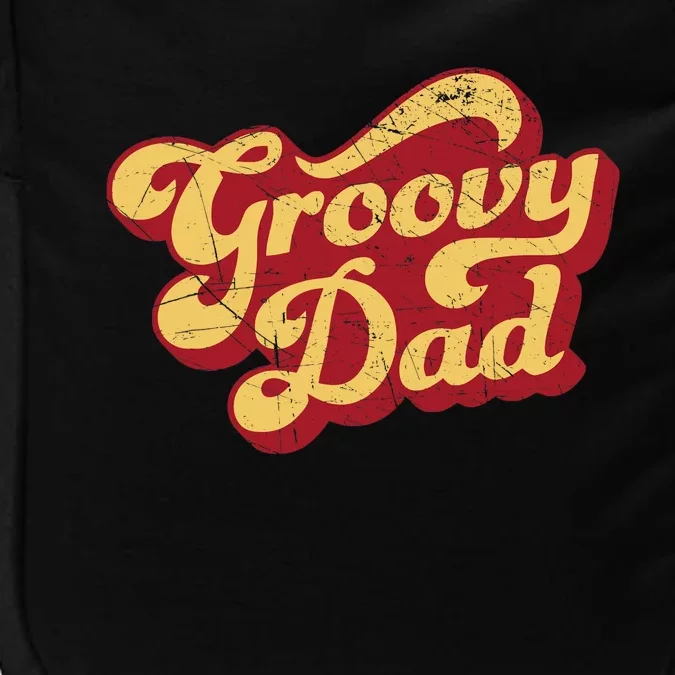 Groovy Dad 70s Aesthetic Nostalgia 1970's Retro Dad Impact Tech Backpack