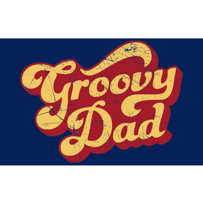 Groovy Dad 70s Aesthetic Nostalgia 1970's Retro Dad Bumper Sticker