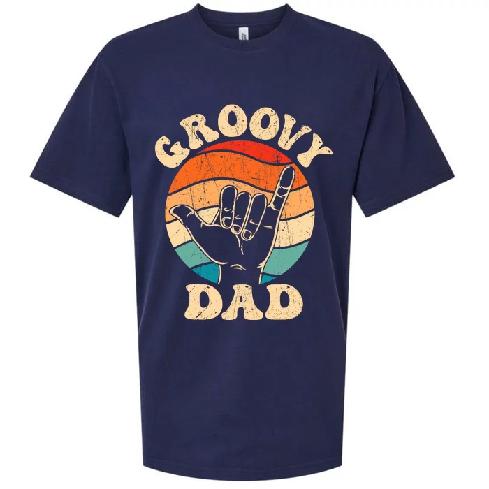 Groovy Dad 70s Aesthetic Nostalgia 1970S Retro Groovy Dad Sueded Cloud Jersey T-Shirt