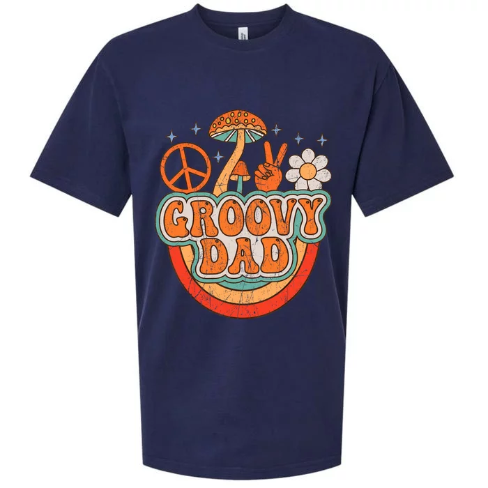 Groovy Dad 70s Aesthetic Nostalgia 1970's Hippie Dad Retro Sueded Cloud Jersey T-Shirt