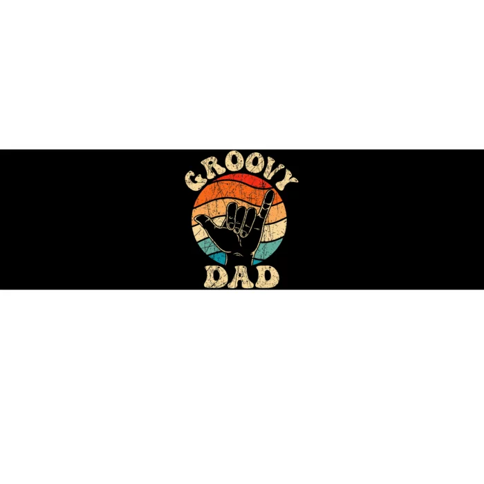 Groovy Dad 70s Aesthetic Nostalgia 1970s Retro Bumper Sticker