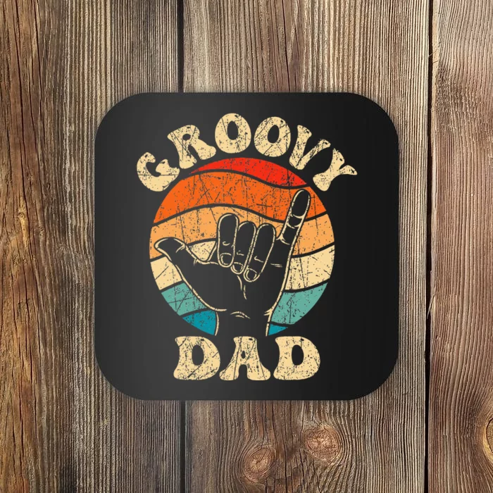 Groovy Dad 70s Aesthetic Nostalgia 1970s Retro Coaster