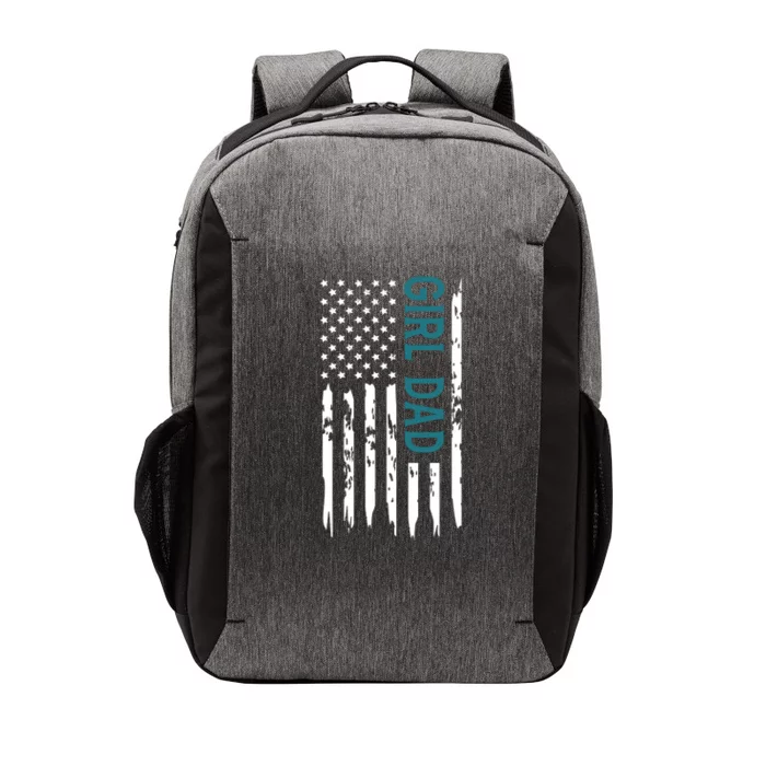 Girl Dad American Flag Vector Backpack