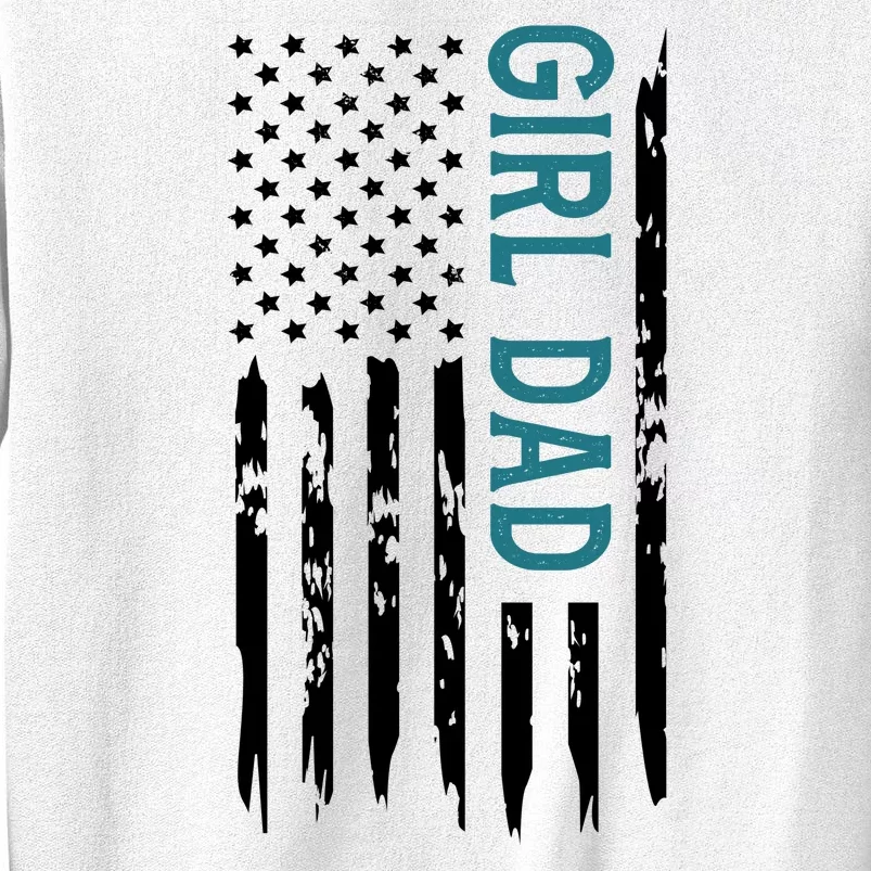 Girl Dad American Flag Sweatshirt