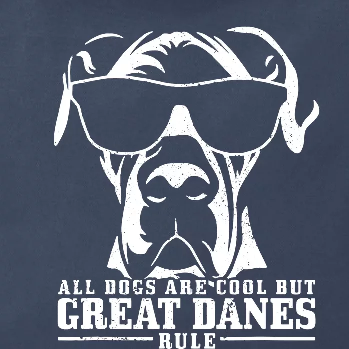 Great Dane All Dogs Are Cool Great Danes Rule Funny Zip Tote Bag