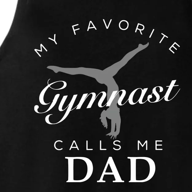 Gymnastics Dad And Daughter Shirts For Men Birth Day Ladies Tri-Blend Wicking Tank