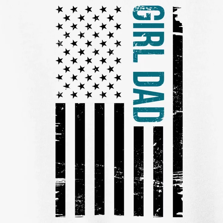 Girl Dad American Flag Toddler T-Shirt