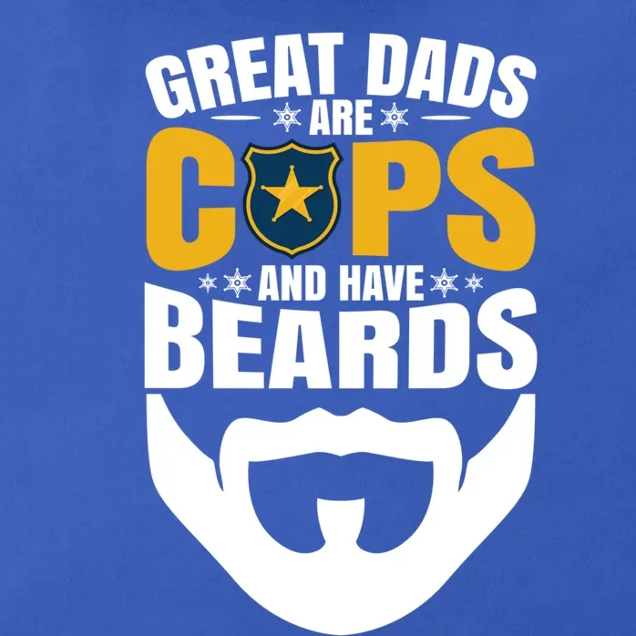 Great Dads Are Cops And Have Beards Gift Zip Tote Bag