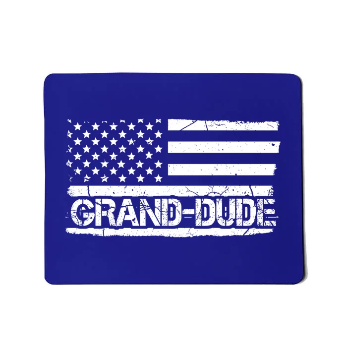 Grand Dude American Flag Fathers Day Grandpa Gift Mousepad