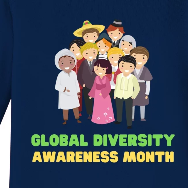 Global Diversity Awareness Month Meaningful Gift Baby Long Sleeve Bodysuit