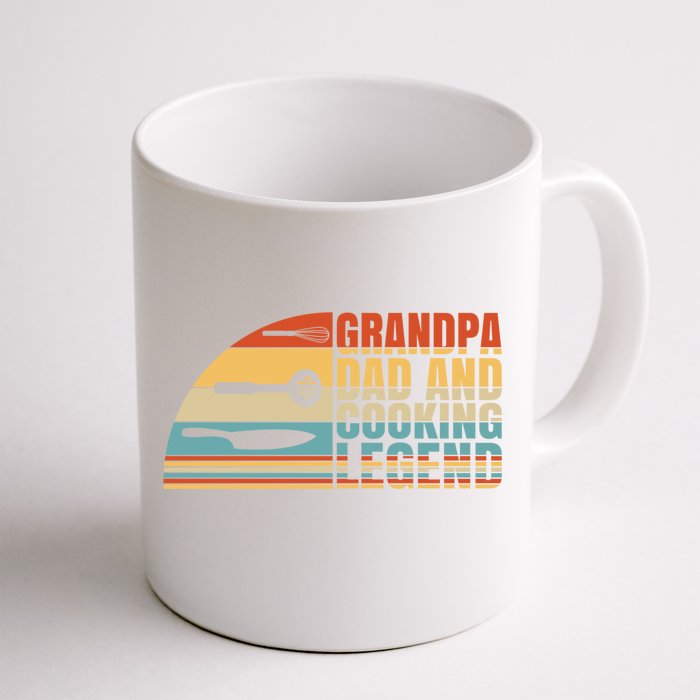 Grandpa Dad And Cooking Legend Cook Cooking And Chef Cute Gift Front & Back Coffee Mug