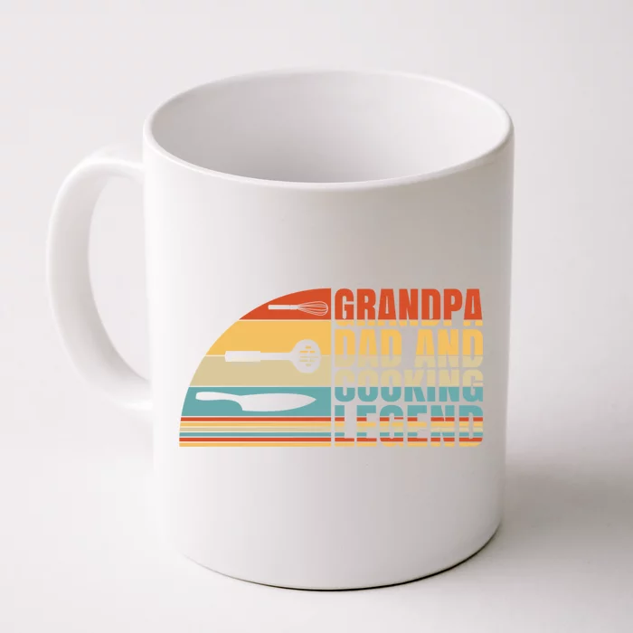 Grandpa Dad And Cooking Legend Cook Cooking And Chef Cute Gift Front & Back Coffee Mug