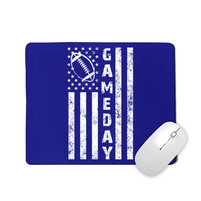 Game Day American Flag Football Lover Mousepad