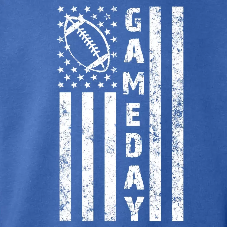 Game Day American Flag Football Lover Toddler Hoodie