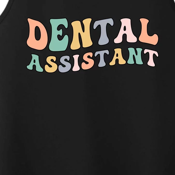 Groovy Dental Assistant Dental Assisting Funny Gift Performance Tank