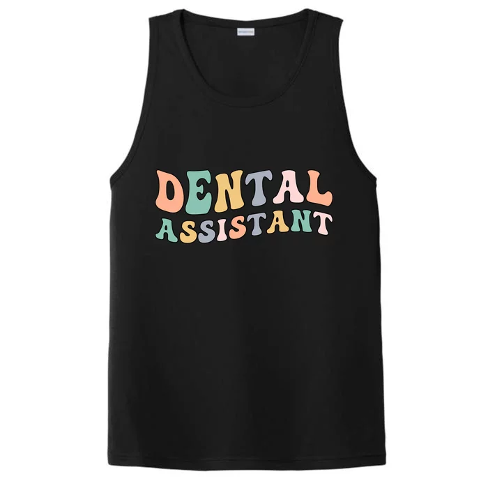 Groovy Dental Assistant Dental Assisting Funny Gift Performance Tank