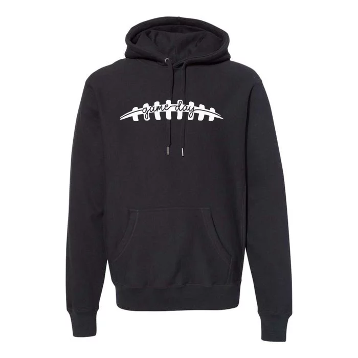 Game Day American Football Lover Game Day Vibes Women Premium Hoodie