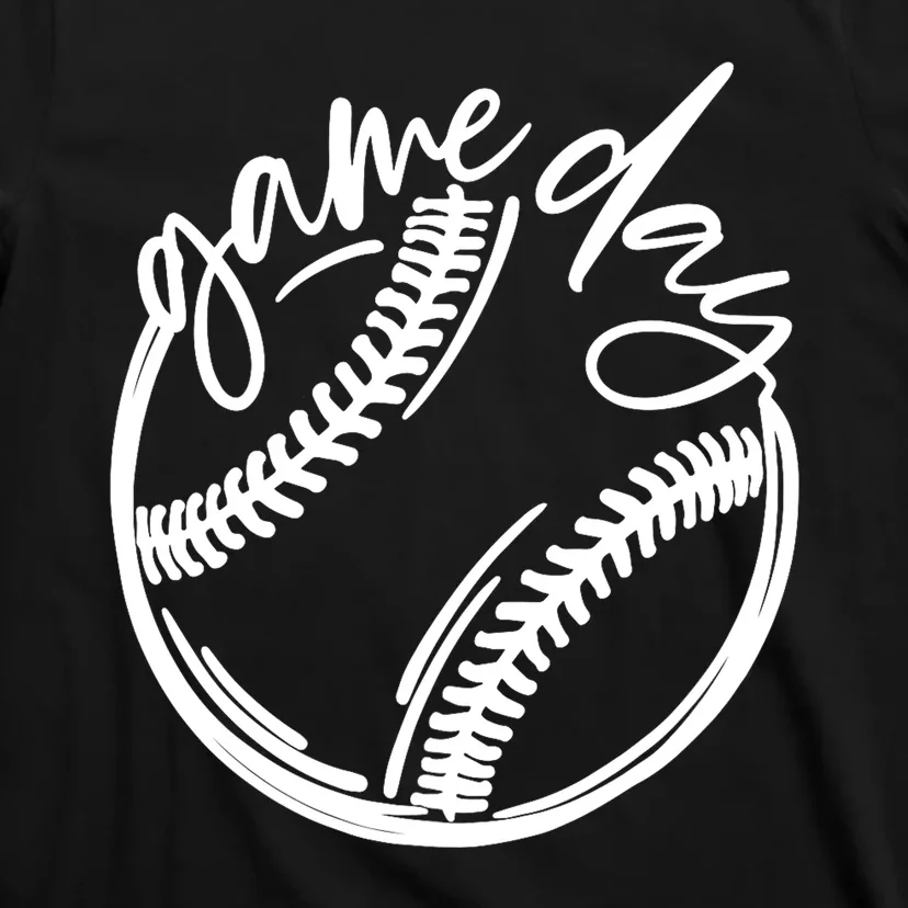 Game Day Baseball Baseball Life Softball Life For Mom T-Shirt