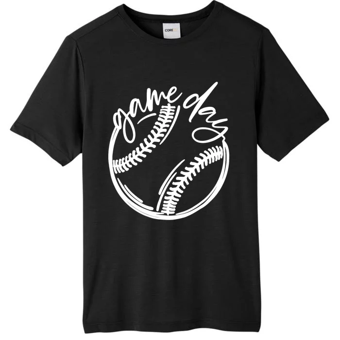 Game Day Baseball Baseball Life Softball Life For Mom ChromaSoft Performance T-Shirt