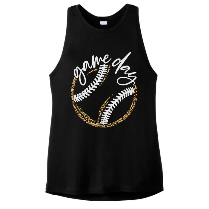 Game Day Baseball Baseball Life Softball Life For Mom Ladies Tri-Blend Wicking Tank