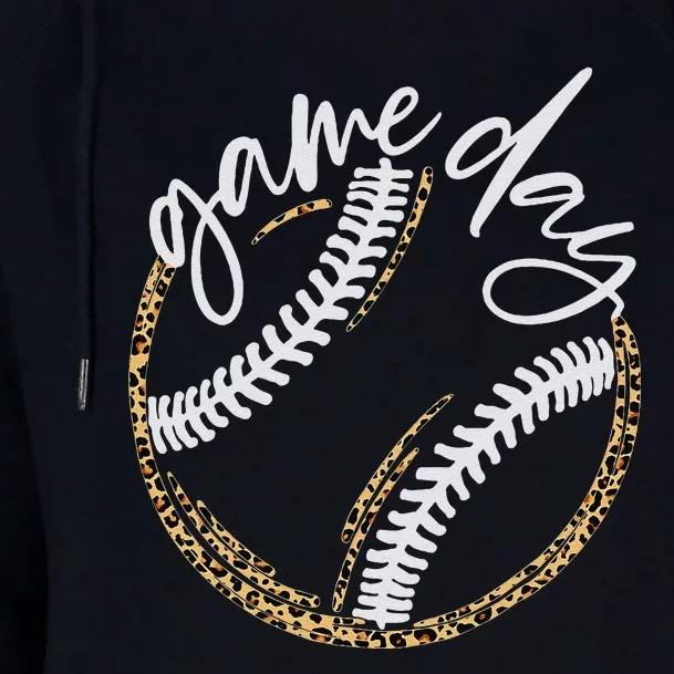 Game Day Baseball Baseball Life Softball Life For Mom Womens Funnel Neck Pullover Hood