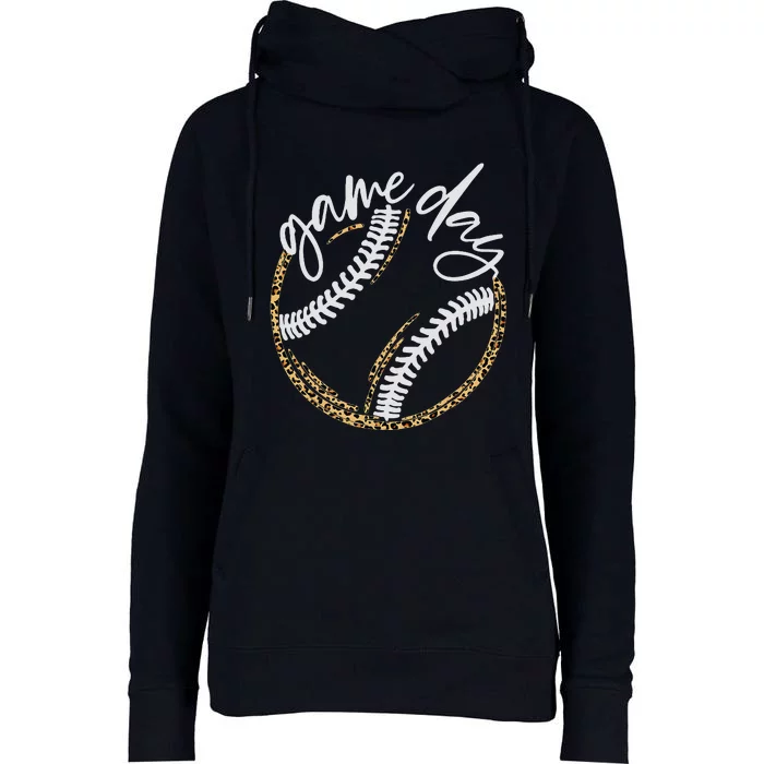 Game Day Baseball Baseball Life Softball Life For Mom Womens Funnel Neck Pullover Hood