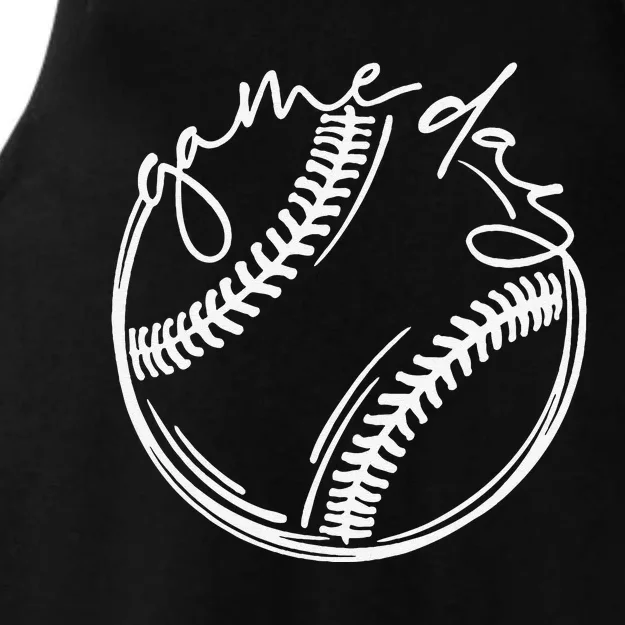 Game Day Baseball Baseball Life Softball Life Gift For Mom Ladies Tri-Blend Wicking Tank