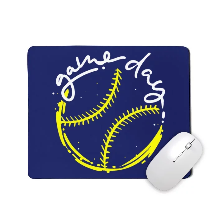 Game Day Baseball Life Softball Life For Mom Mousepad