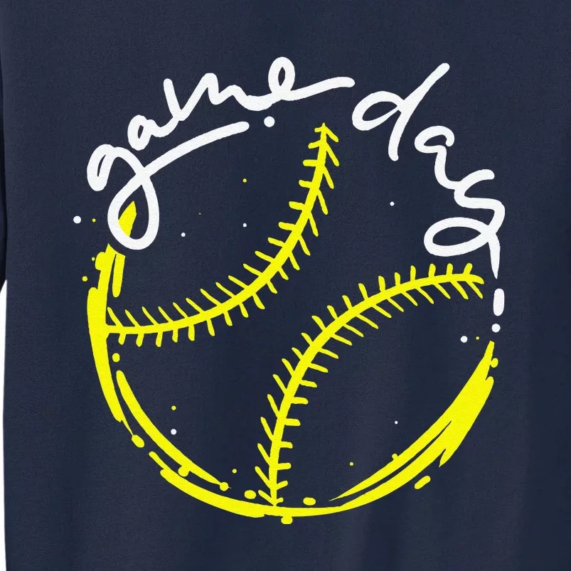 Game Day Baseball Life Softball Life For Mom Tall Sweatshirt