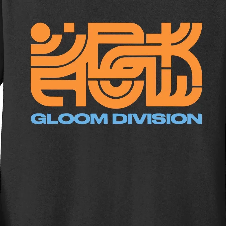 Gloom Division Black Kids Long Sleeve Shirt