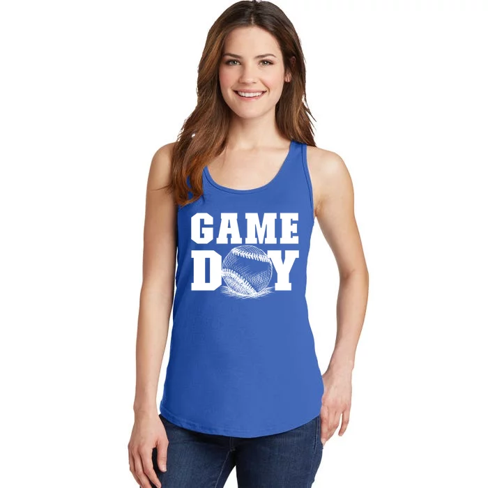 Game Day Baseball Funny Gift Mom Game Day Baseball Funny Gift Baseball Gift Ladies Essential Tank