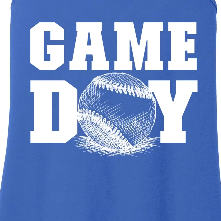 Game Day Baseball Funny Gift Mom Game Day Baseball Funny Gift Baseball Gift Ladies Essential Tank