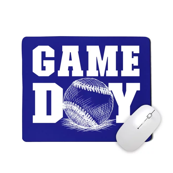 Game Day Baseball Funny Gift Mom Game Day Baseball Funny Gift Baseball Gift Mousepad