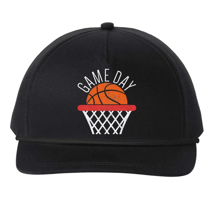 Game Day Basketball Lover Basketball Player Funny Basketball Snapback Five-Panel Rope Hat