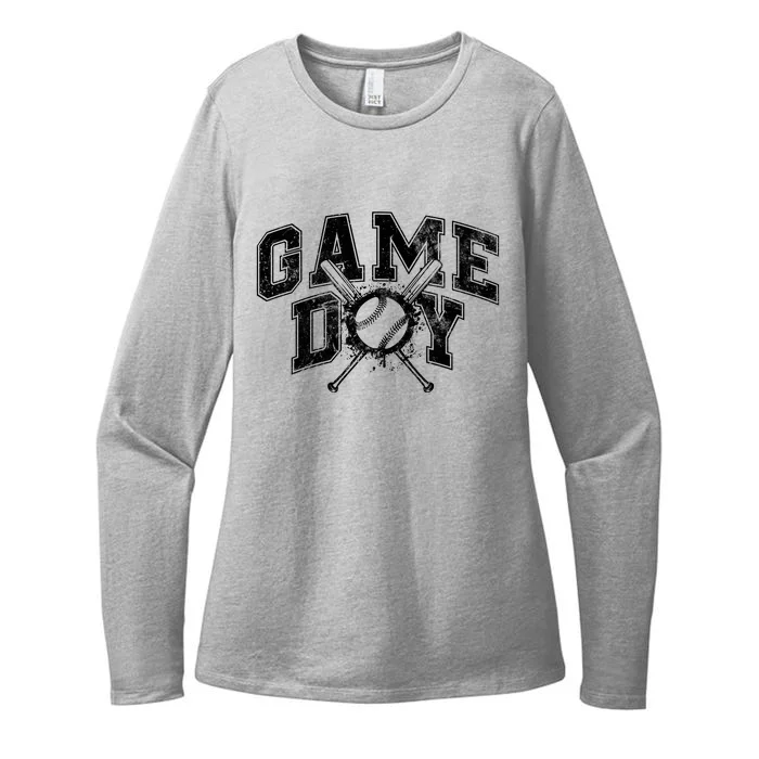 Game Day Baseball Life Softball Life For Mom Womens CVC Long Sleeve Shirt