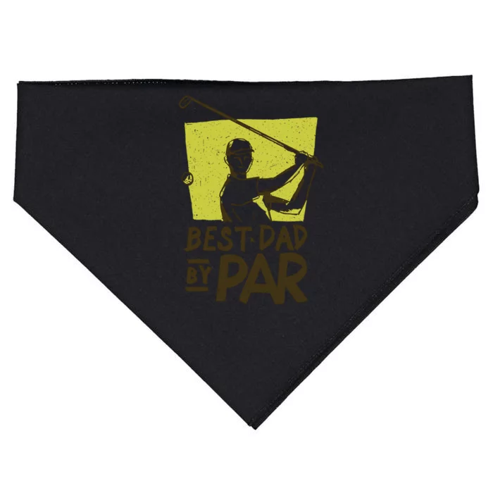 Golf Dad Best Dad By Par Father's Day Gift For Dad USA-Made Doggie Bandana