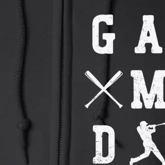 Game Day Baseball Vibes Full Zip Hoodie