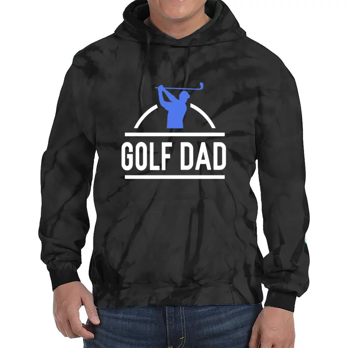 Golf Dad Best Dad By Par Gift For Dad Father's Day Tie Dye Hoodie