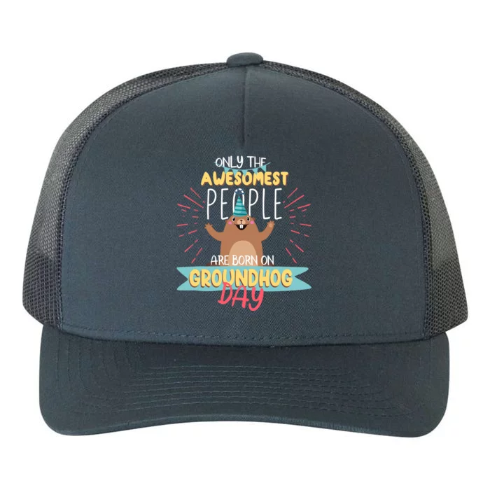 Groundhog Day Birthday 2021 Groundhog Lovers Gifts Yupoong Adult 5-Panel Trucker Hat