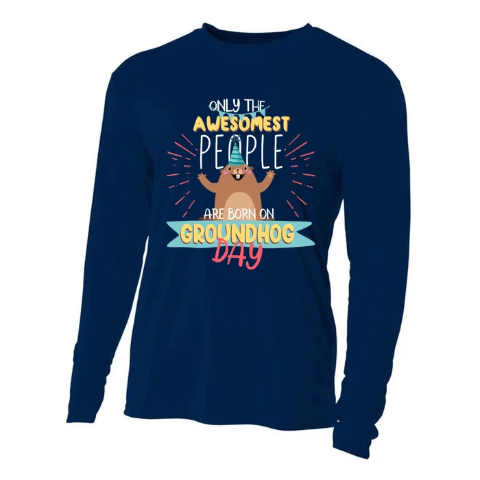 Groundhog Day Birthday 2021 Groundhog Lovers Gifts Cooling Performance Long Sleeve Crew