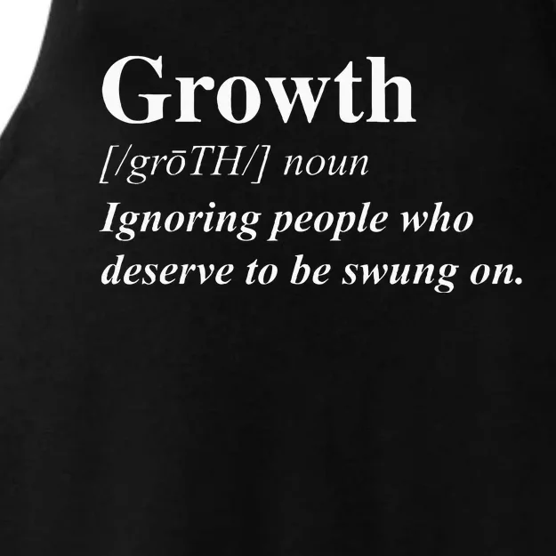 Growth Definition Black Queen Black Boss Woman Girl Boss Ladies Tri-Blend Wicking Tank