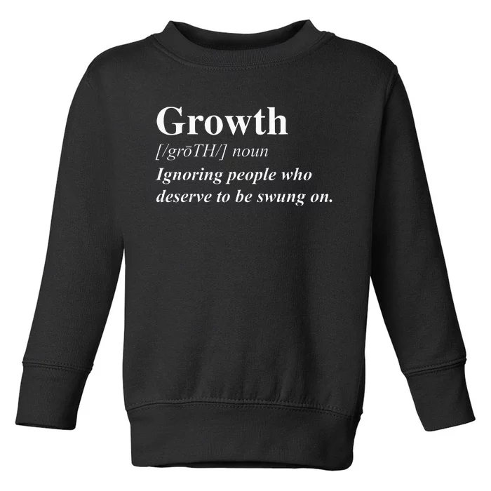 Growth Definition Black Queen Black Boss Woman Girl Boss Toddler Sweatshirt