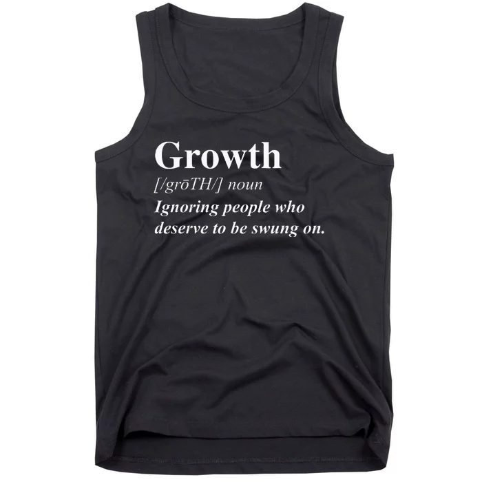 Growth Definition Black Queen Black Boss Woman Girl Boss Tank Top