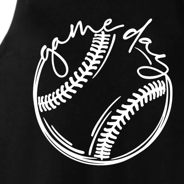 Game Day Baseball Baseball Life Softball Life For Mom Funny Gift Ladies Tri-Blend Wicking Tank