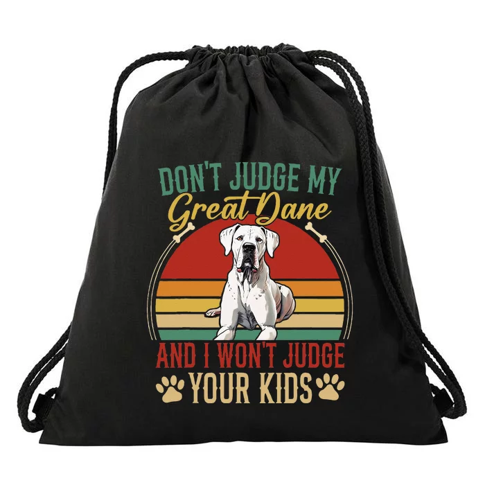 Great Dane Breeders Gentle Dog Fur Parent German Mastiff Drawstring Bag